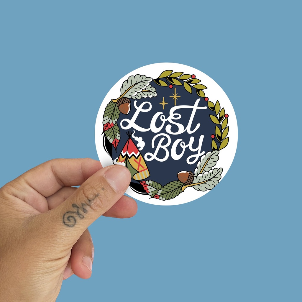 Pegatina Lost Boy by la barbuda