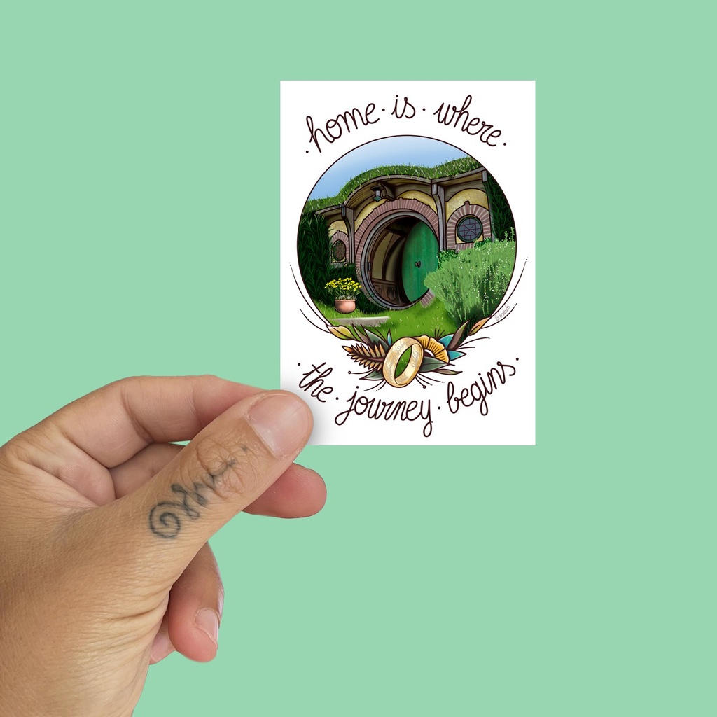 Pegatina Home is where the Journey begins anillo by la barbuda