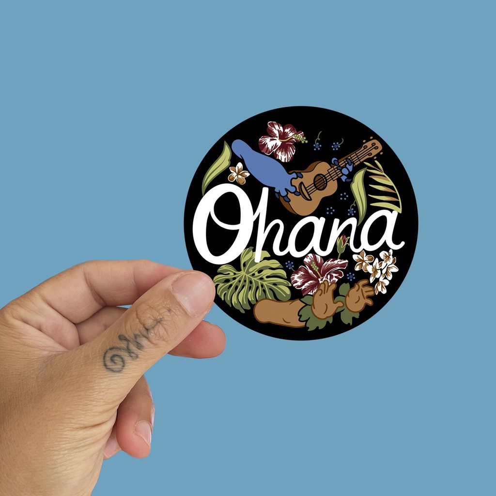 Pegatina Ohana by la barbuda