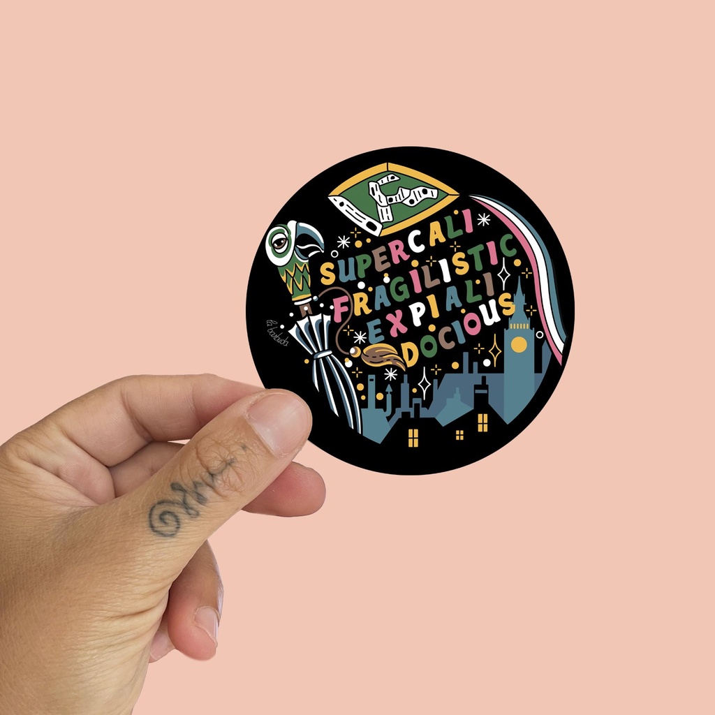 Pegatina Supercalifragi by la barbuda