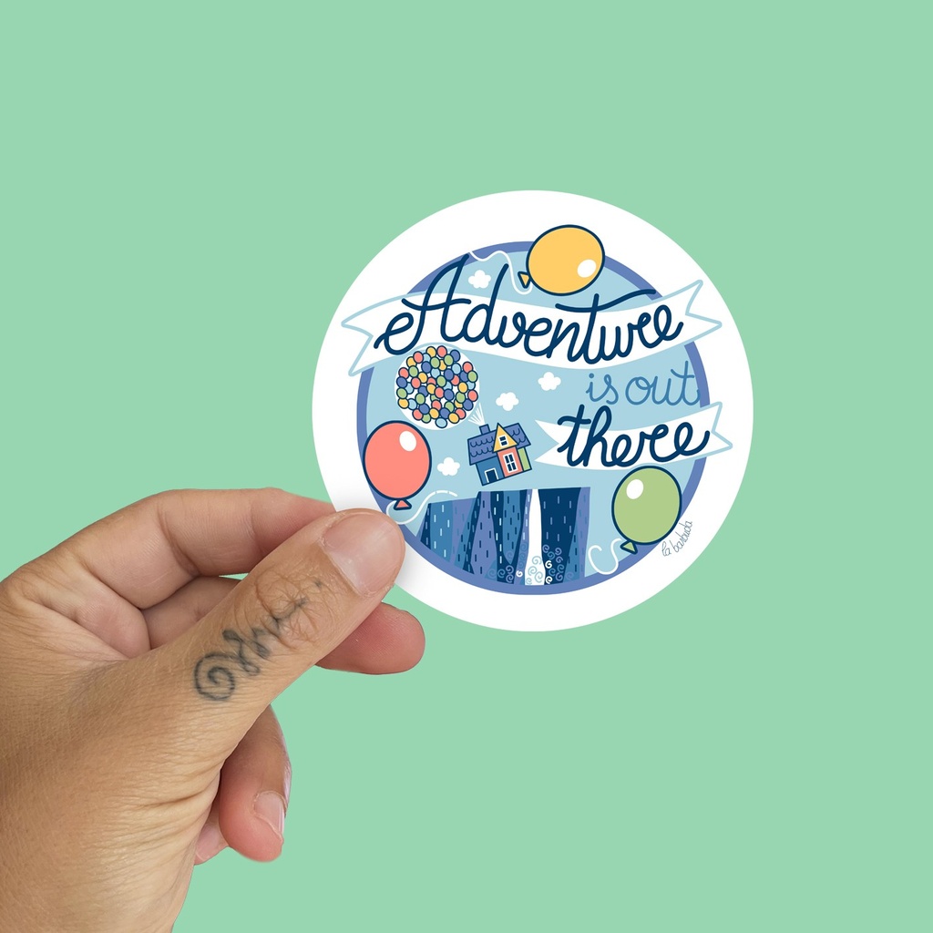 Pegatina Adventure is out there by la barbuda