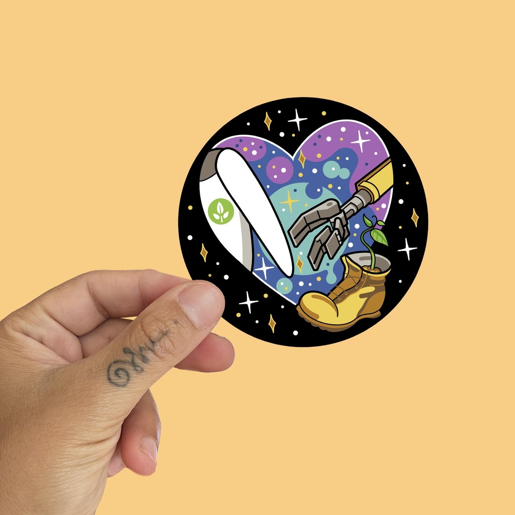 Pegatina Wall-E espacio by la barbuda