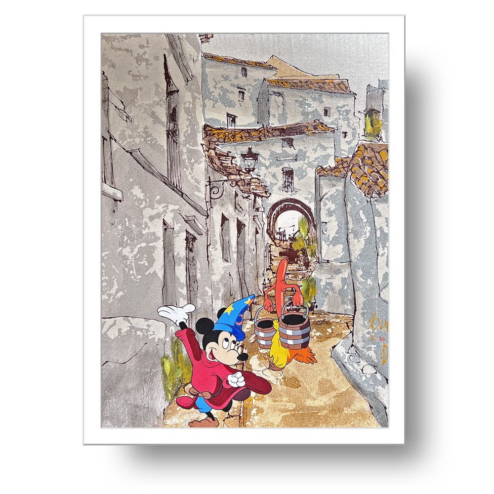 Lámina Fantasia escobas agua