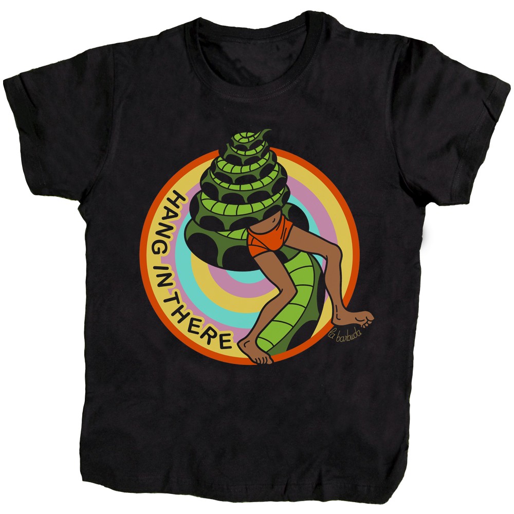 Hang in there camiseta negra