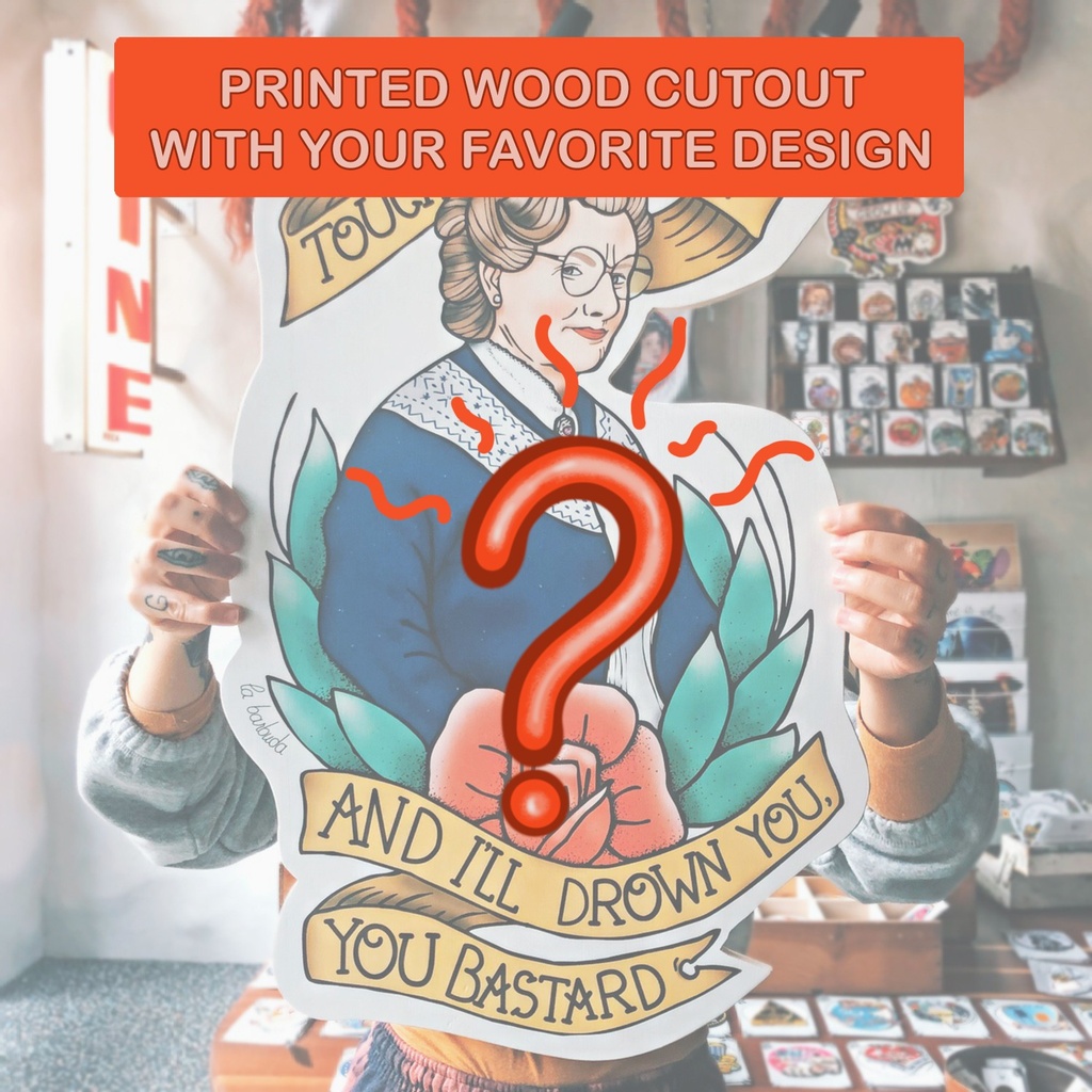 Madera impresa con el diseño barbudo que elijas