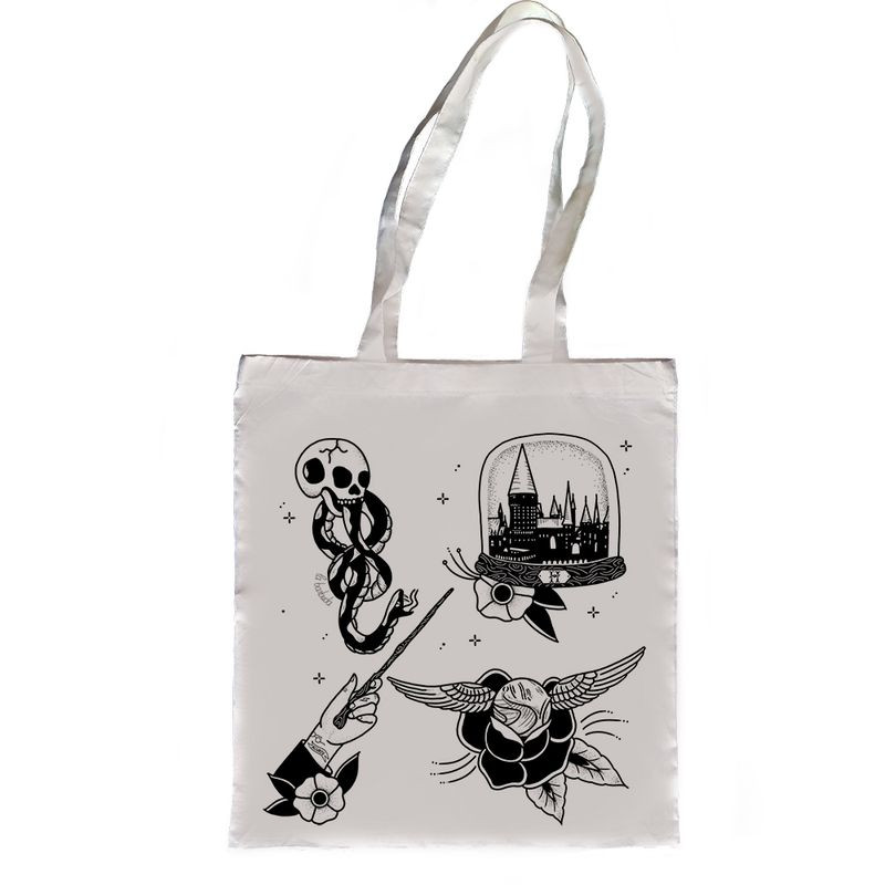 Bolso varita mágica tattoo flash