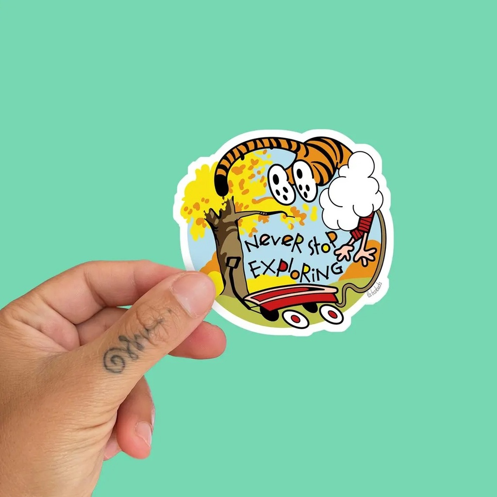 Edición limitada pegatina vinilada Exploring Tigre