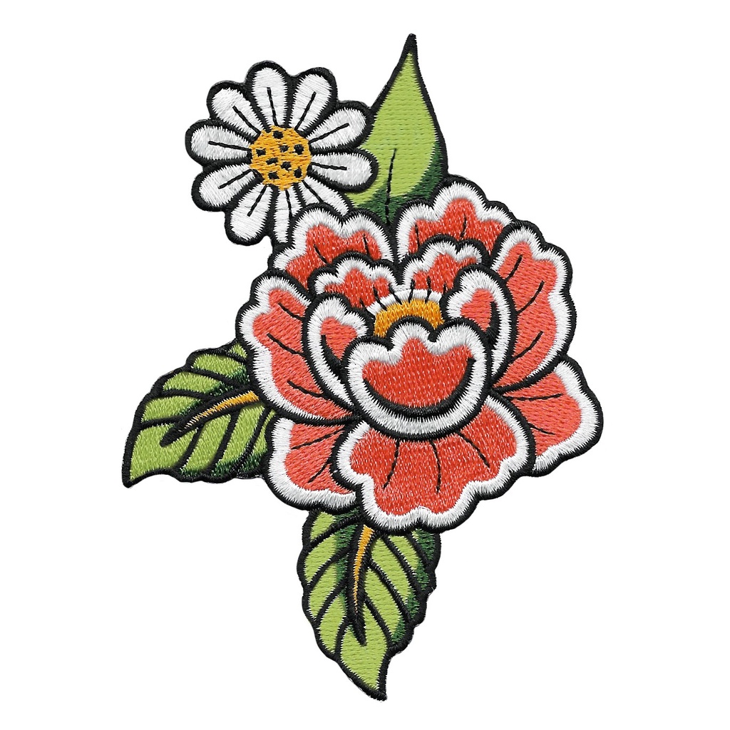 Filler parche flor roja