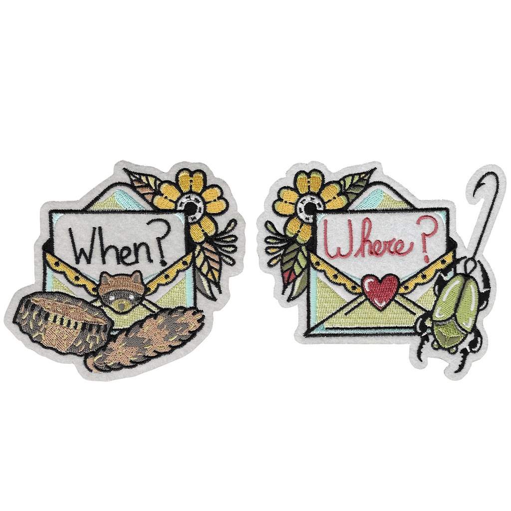 Pack de 2 parches When Where, Suzy, Sam