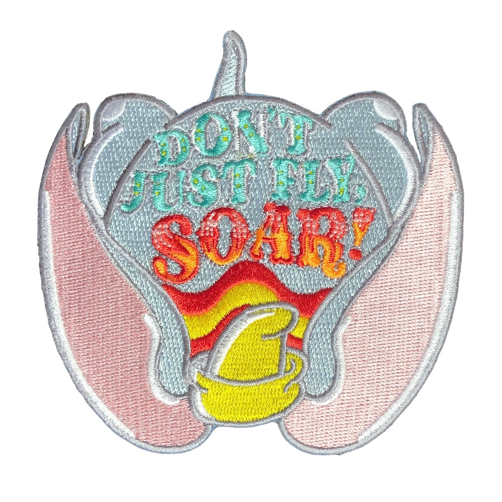 Parche Don't just  fly, Soar! Elefante