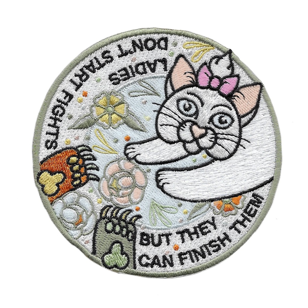 Parche gata Ladies don't start fights