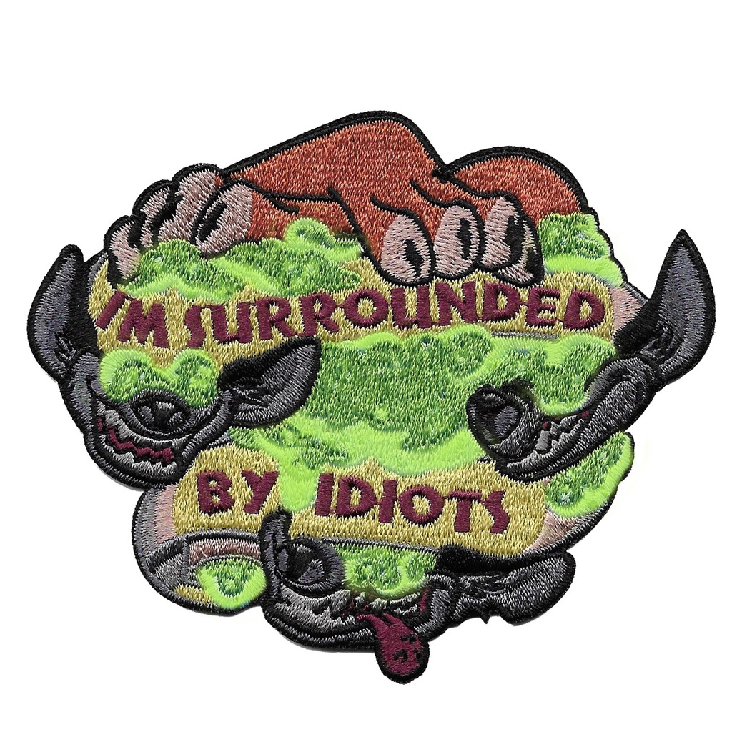 Parche Leon Idiotas hienas