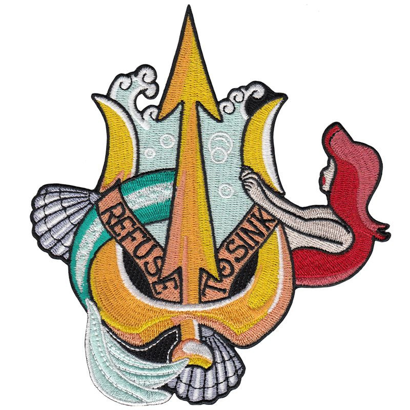 Parche Sirena y Tridente Refuse to sink