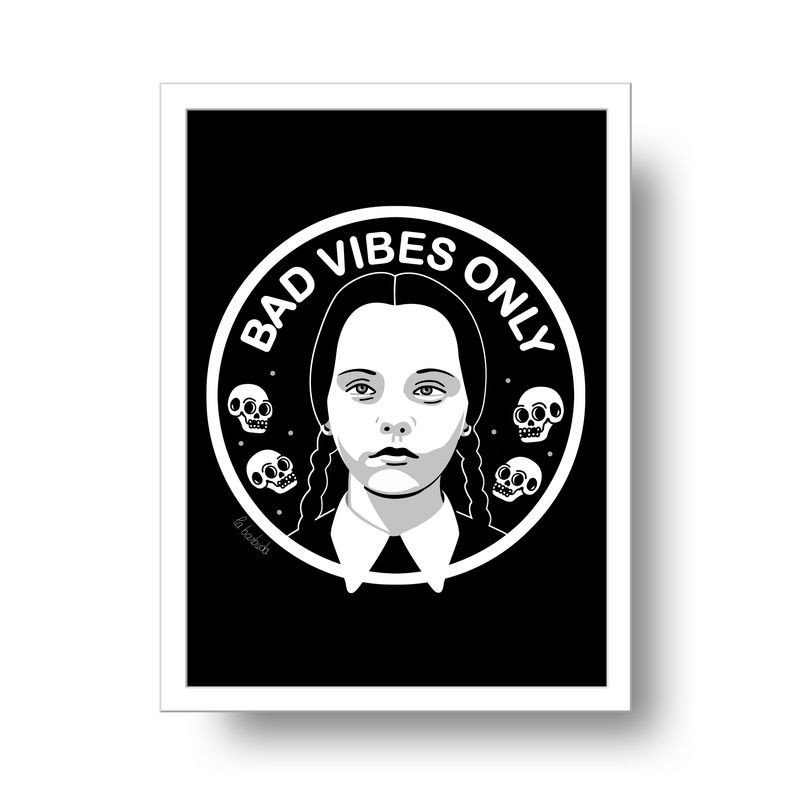 Lámina Bad Vibes Only