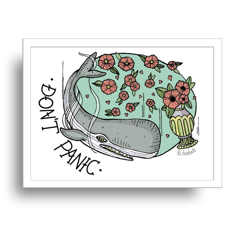 Lámina Don't Panic Guía del autoestopista galáctico