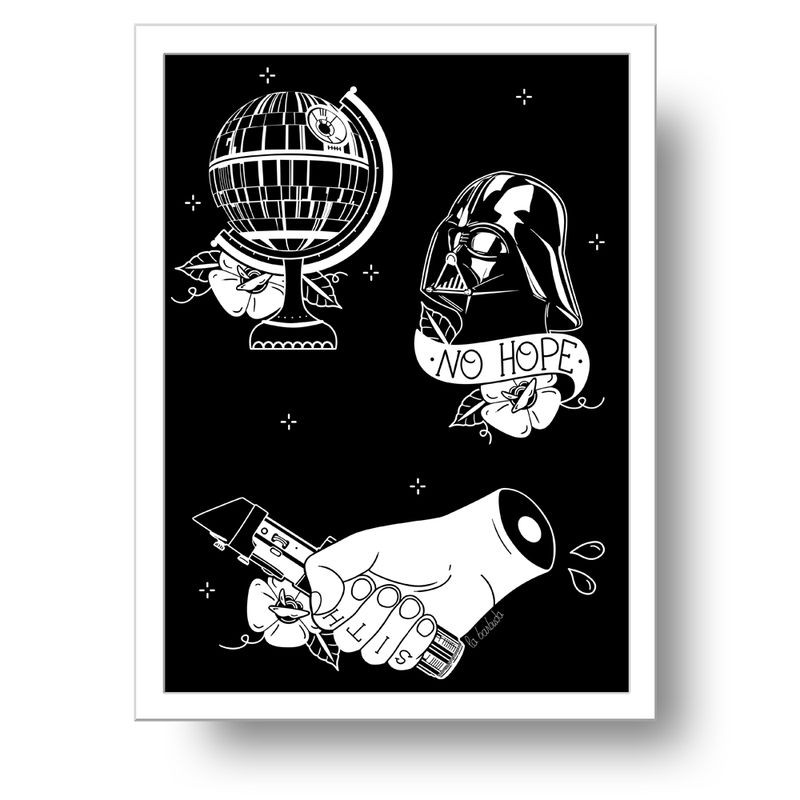 Lámina Lado Oscuro de la Fuerza No Hope