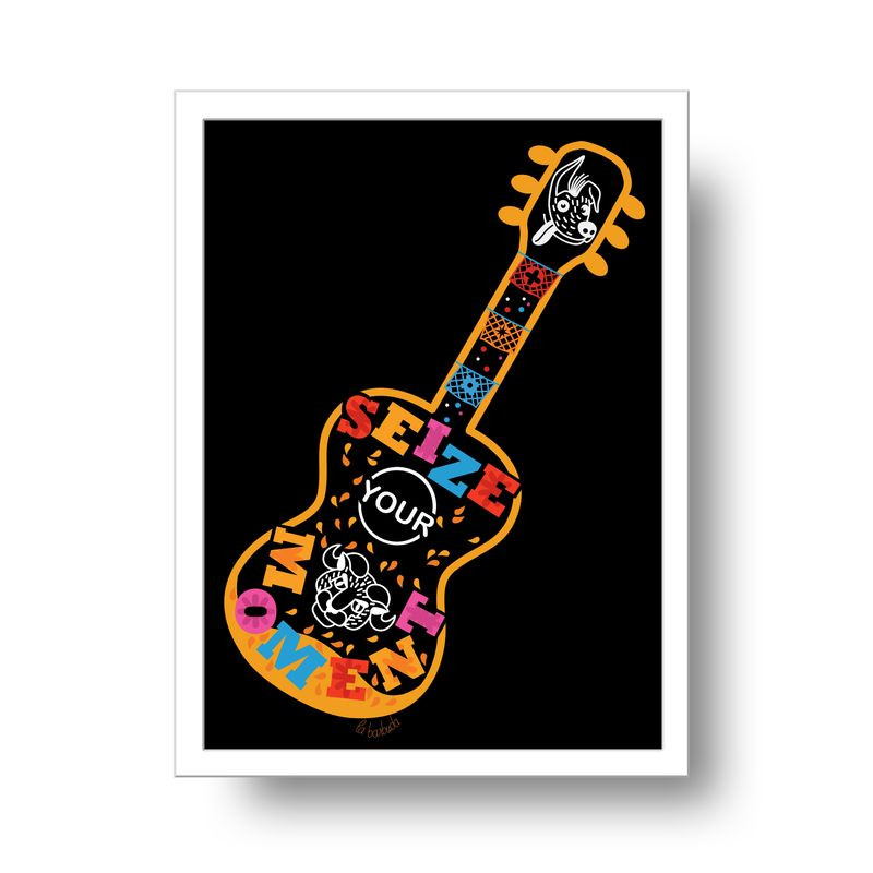 Lámina guitarra seize your moment