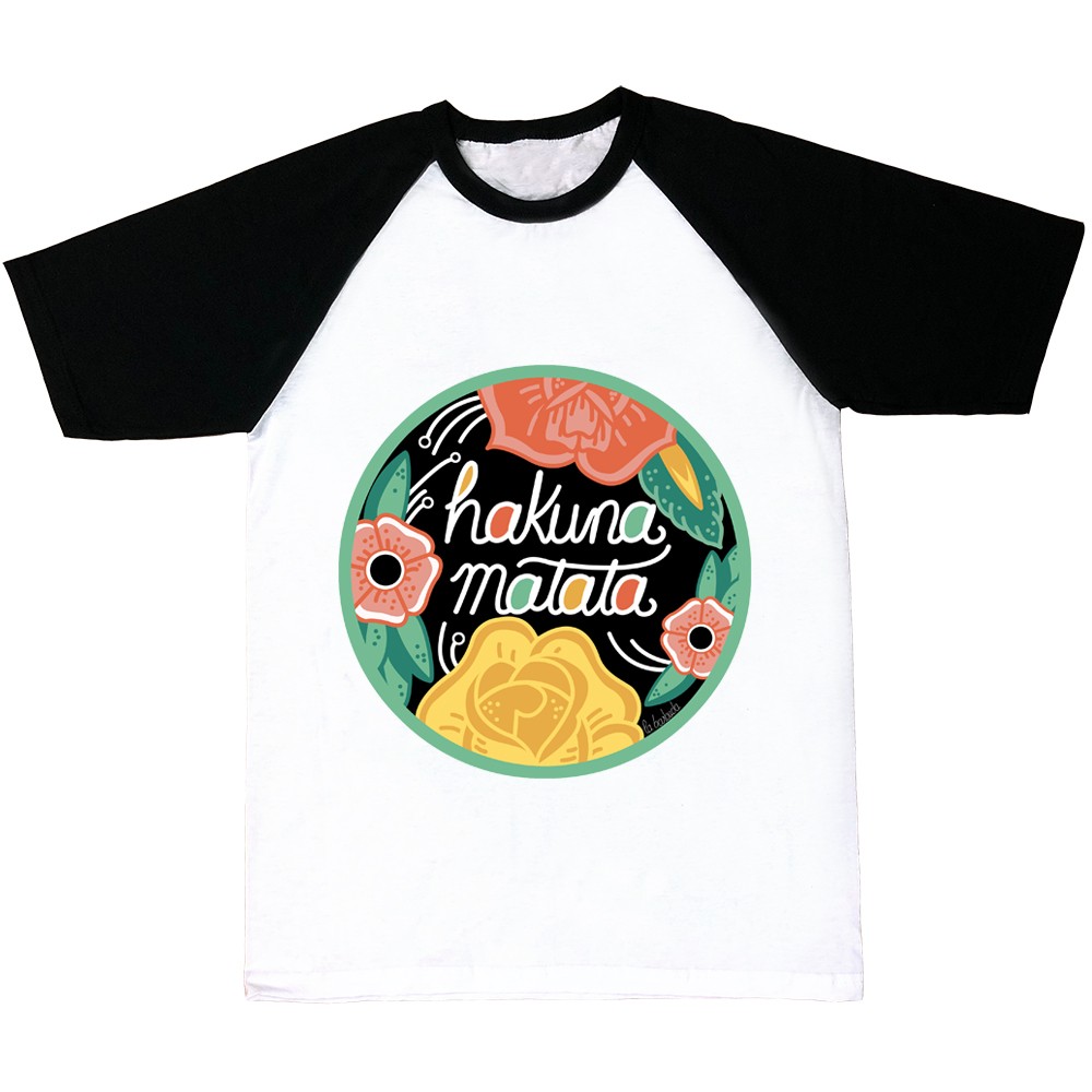 Camiseta mangas negras Hakuna Matata