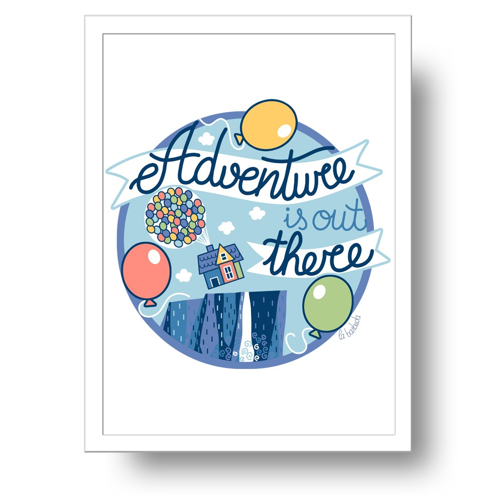 Adventure is out there lámina