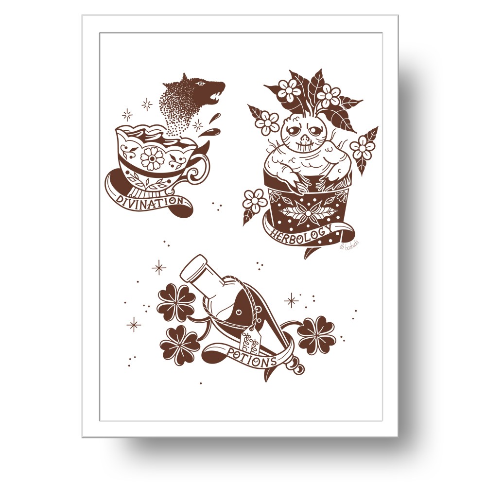 Lámina Asignaturas mágicas