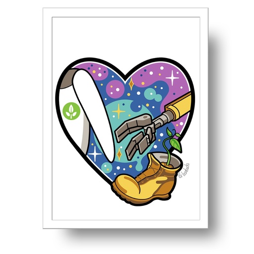 Lámina Wall-E espacio