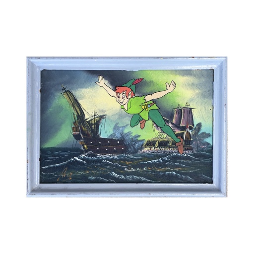 Cuadro vintage modificado Piratas Peter Pan