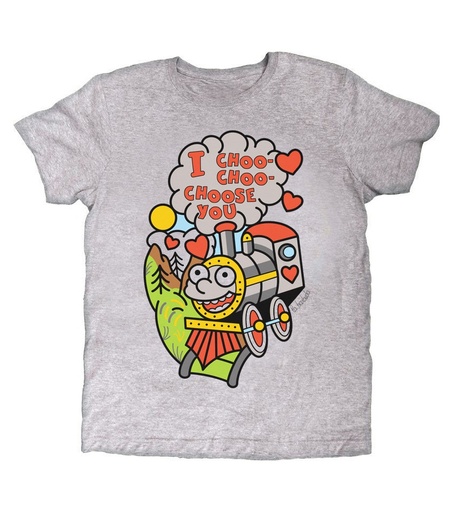 Camiseta gris I choo choo choose you