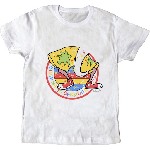 Camiseta blanca Blow me to Bermuda