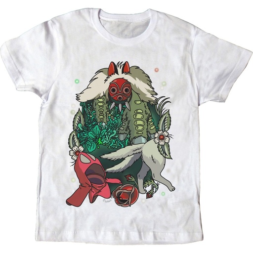 Camiseta blanca Mononoke