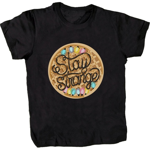 Camiseta Stay Strange gofre