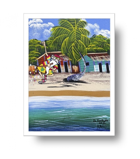 Lámina Edición Limitada Cuadro Merlin Playa