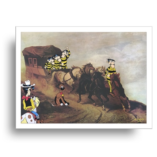 Lámina Edición Limitada Lucky Luke Dalton