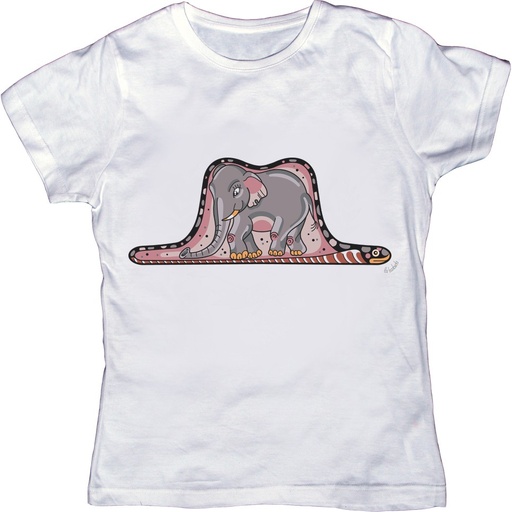 Camiseta blanca Principito elefante