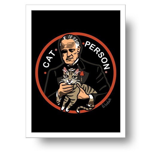 Lamina Padrino Cat Person