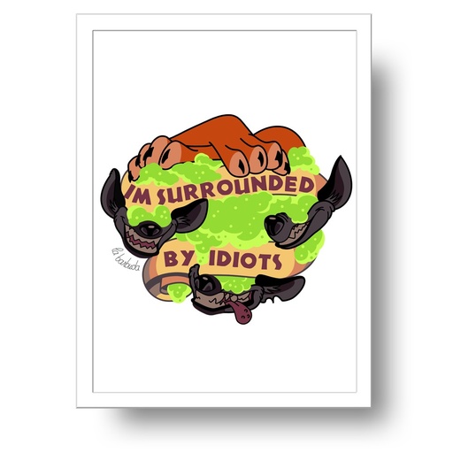 Lámina A3 Idiotas hienas