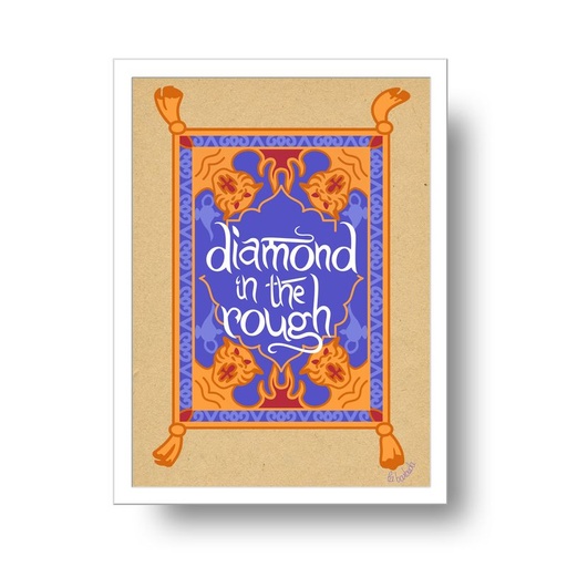 Postal Alfombra Mágica Diamond in the Rough