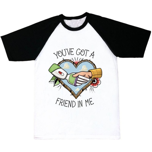 Camiseta mangas negras Small You've got a friend in me