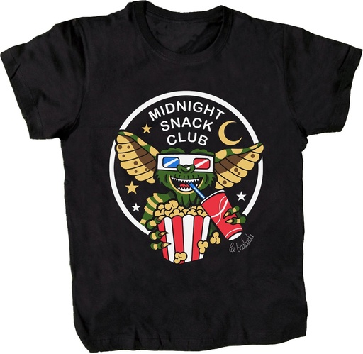 Camiseta negra Midnight Snack Club Gremlin S