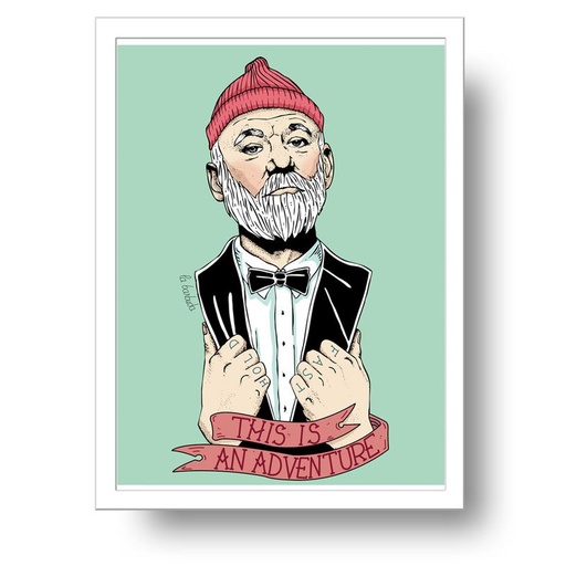 Lámina A4 Steve Zissou