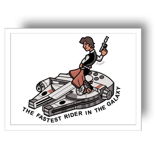 Lámina A4 Halcón El jinete más rápido de la Galaxia