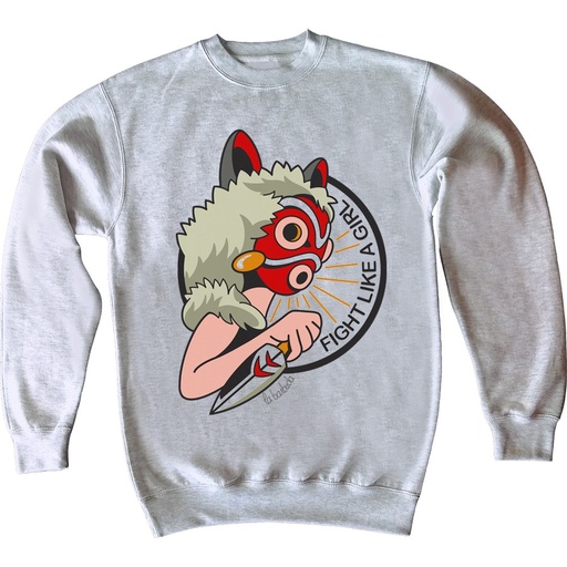 Mononoke Fight like a girl Sudadera