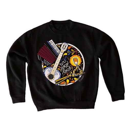 Sudadera negra Un poco Loco