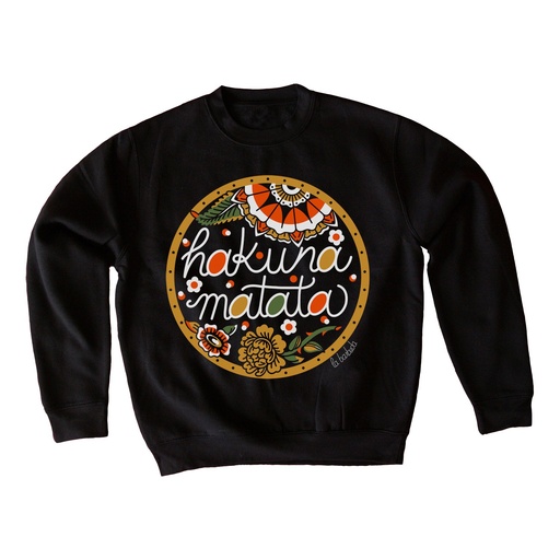 Sudadera negra Hakuna Matata remake