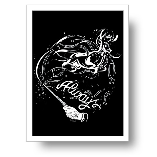 Lámina A4 Always Patronus ciervo