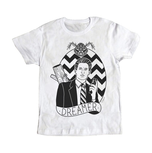 Camiseta blanca Twin Peaks Cooper dreamer