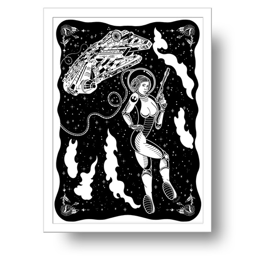 Lámina Princesa Astronauta