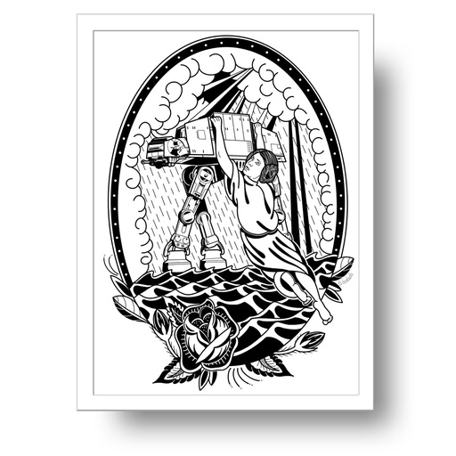 Lámina Princesa AT-AT Rock of Ages