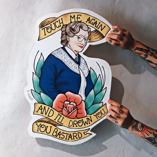 Touch me again madera impresa