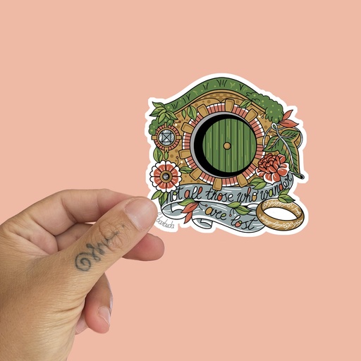 Pegatina vinilada LOTR Wander are lost