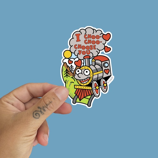 Pegatina vinilada Choo choose you tren Ralph